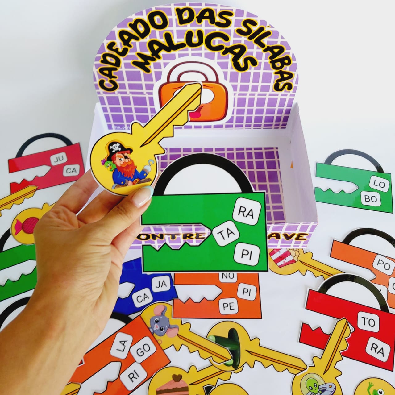 Cadeado das sílabas malucas – Na ponta do lápis