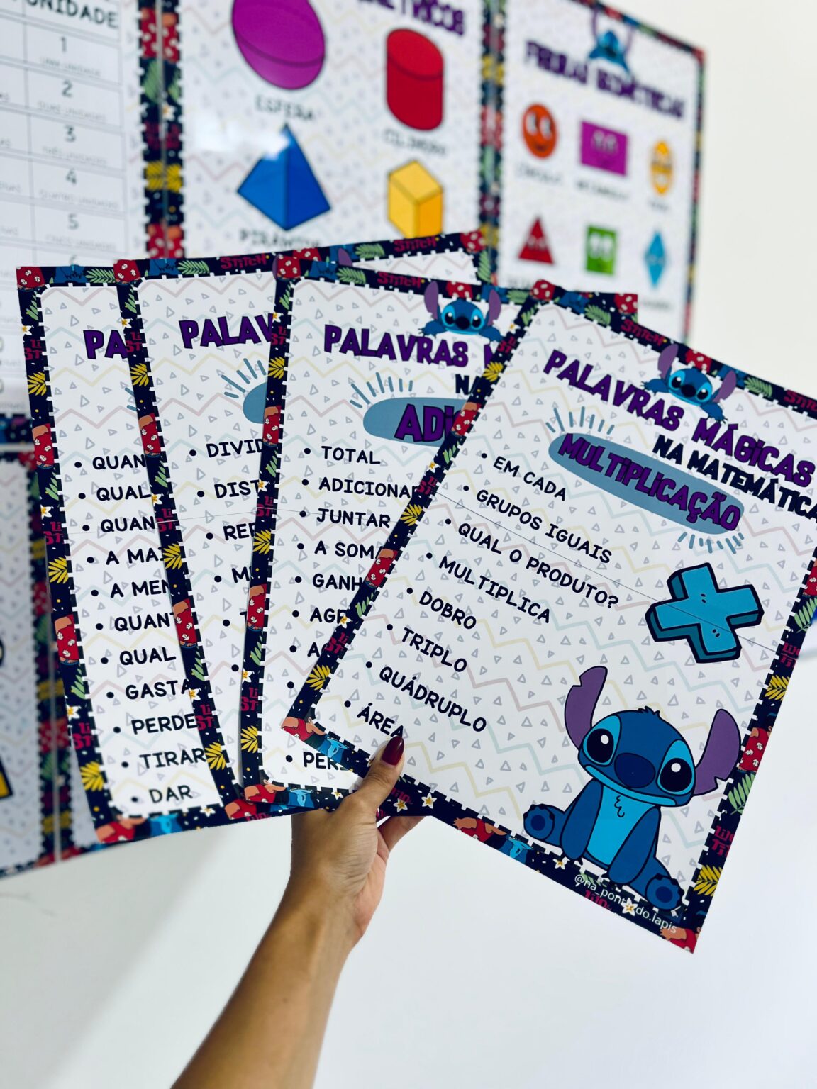 Stitch Math Algebra Kit matemática- Tema Stitch – Na ponta do lápis