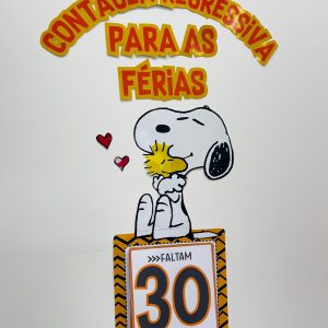 Contagem regressiva férias- Snoopy