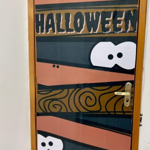 Painel porta Halloween- olhos