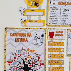 Kit sala de aula- Tema Snoopy