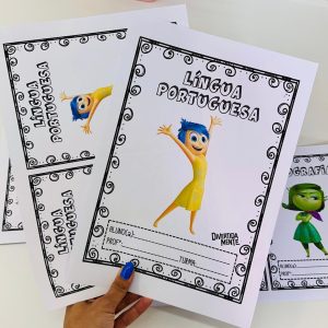 Kit organização cadernos, agenda e sala- Tema divertidamente