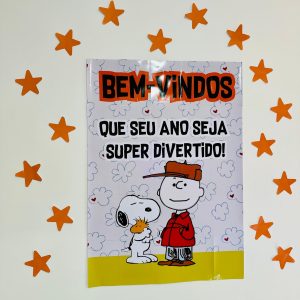 Painel Bem-vindos- Snoopy