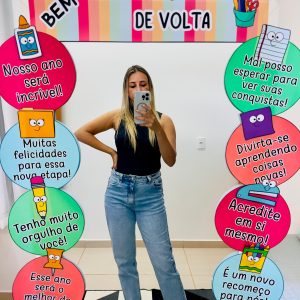 Moldura espelho- Volta às aulas