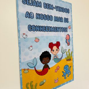 Painel bem-vindos- Fundo do mar