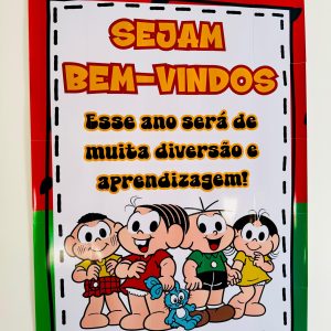 Painel Bem-vindos- Turma da Mônica