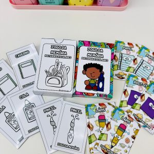 Jogo da memória- Materiais escolares