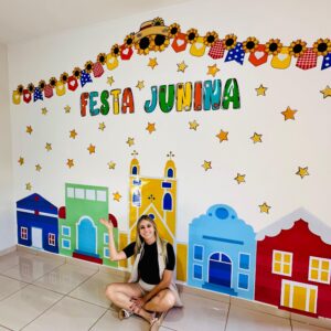 Painel cenário festa junina