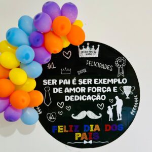 Painel redondo Dia dos Pais