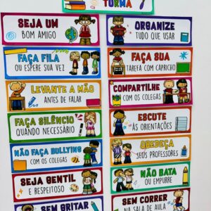 Fichas regras da turma