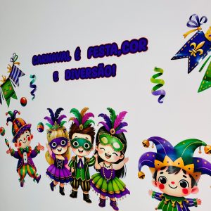 Painel carnaval festa, cor e diversão