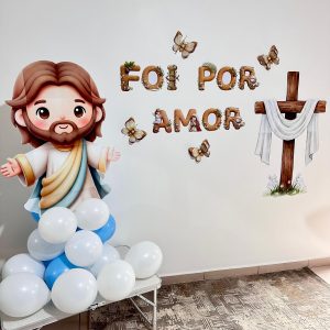 Painel Páscoa- Jesus 3D