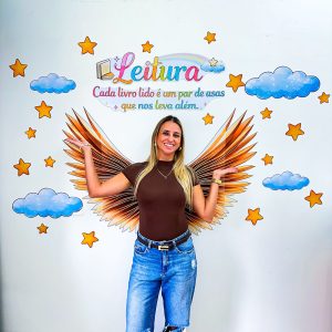 Painel foto asas- Dia do livro