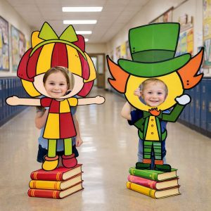 Moldura para foto dia do livro- Emília e Visconde