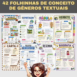Folhinhas de conceito- Gêneros Textuais